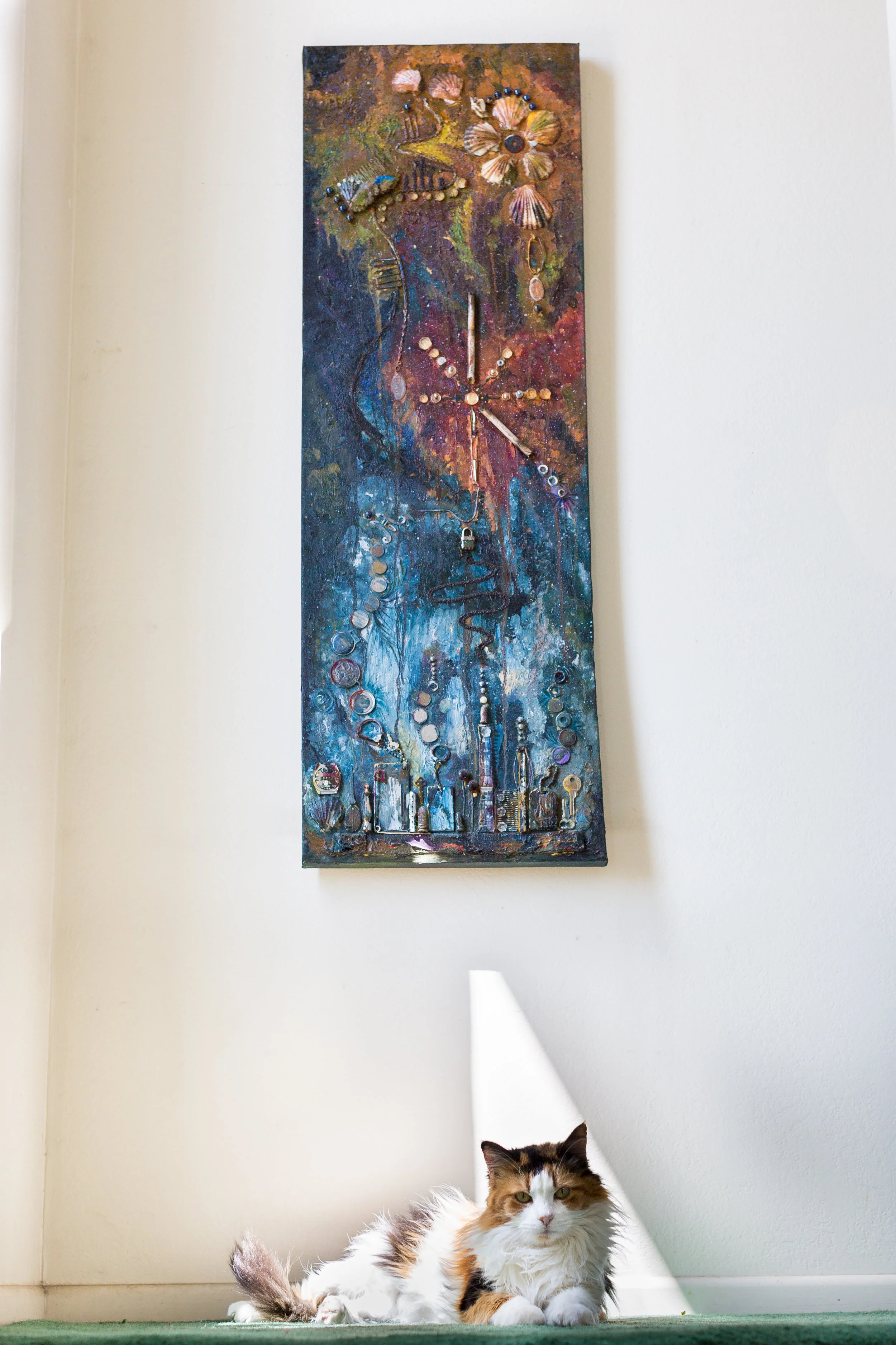 Stardust City: Fine Art Abstract Oil Painting