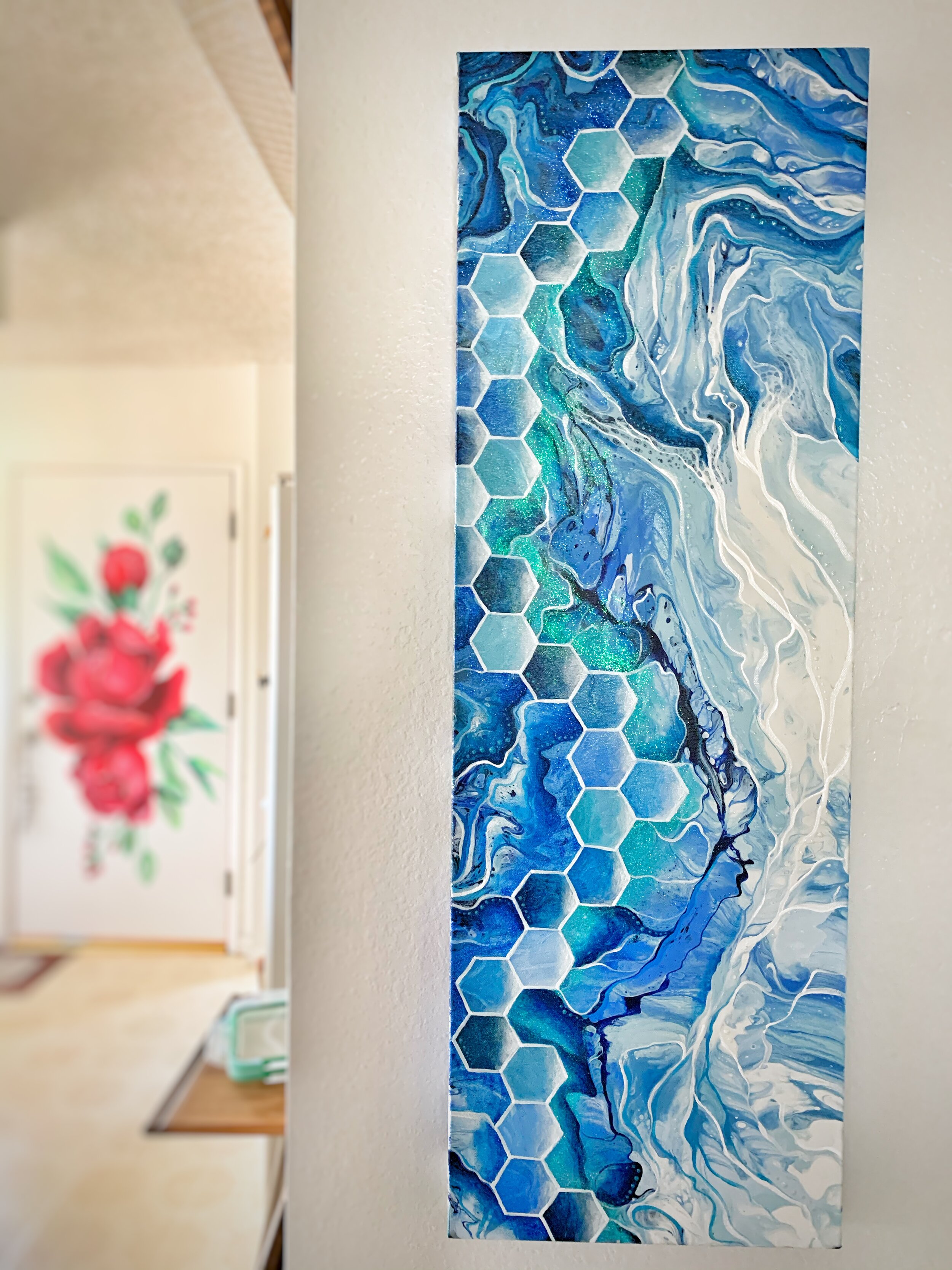 Color Therapy: Hexagonal Blue Wave Magic 