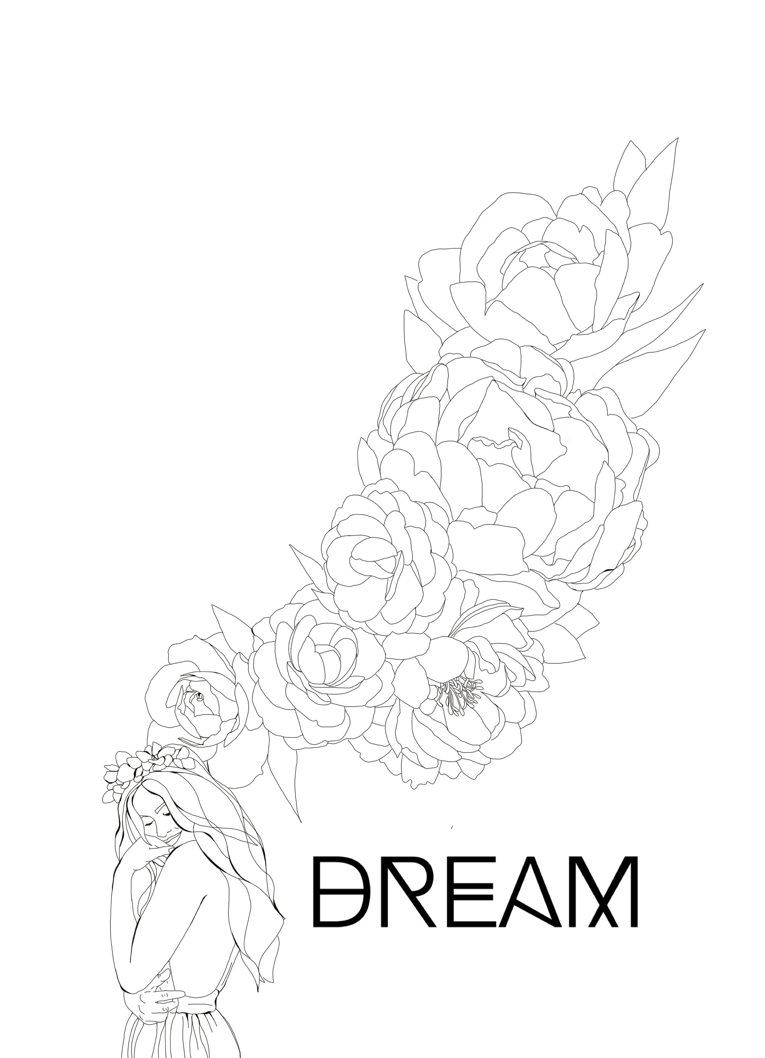 Dream: Line Drawing Digital Download