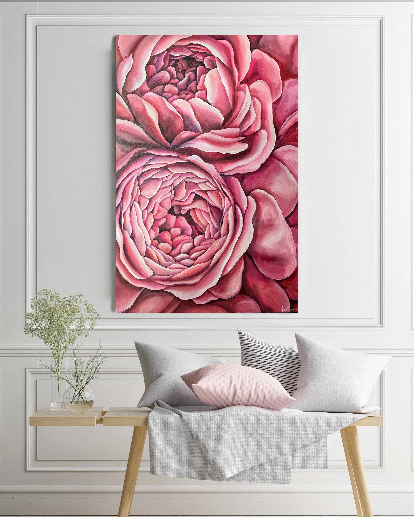 Pink Peonies is finished and up for sale on my website! 💖Link is in my bio or google www.rlynnstudio.com. 🌸
This is the first of my Garden Series and she&rsquo;s beautiful! I&rsquo;m so please with how she turned out. She&rsquo;s a large painting 2