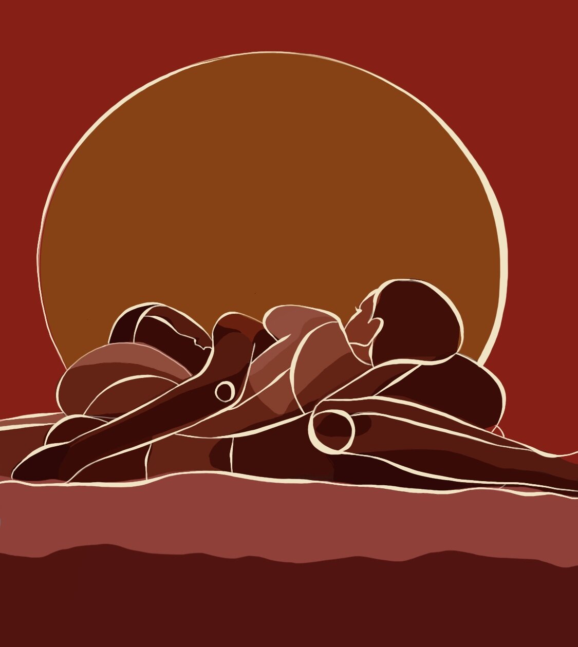 Resting Together: Digital Wallpaper