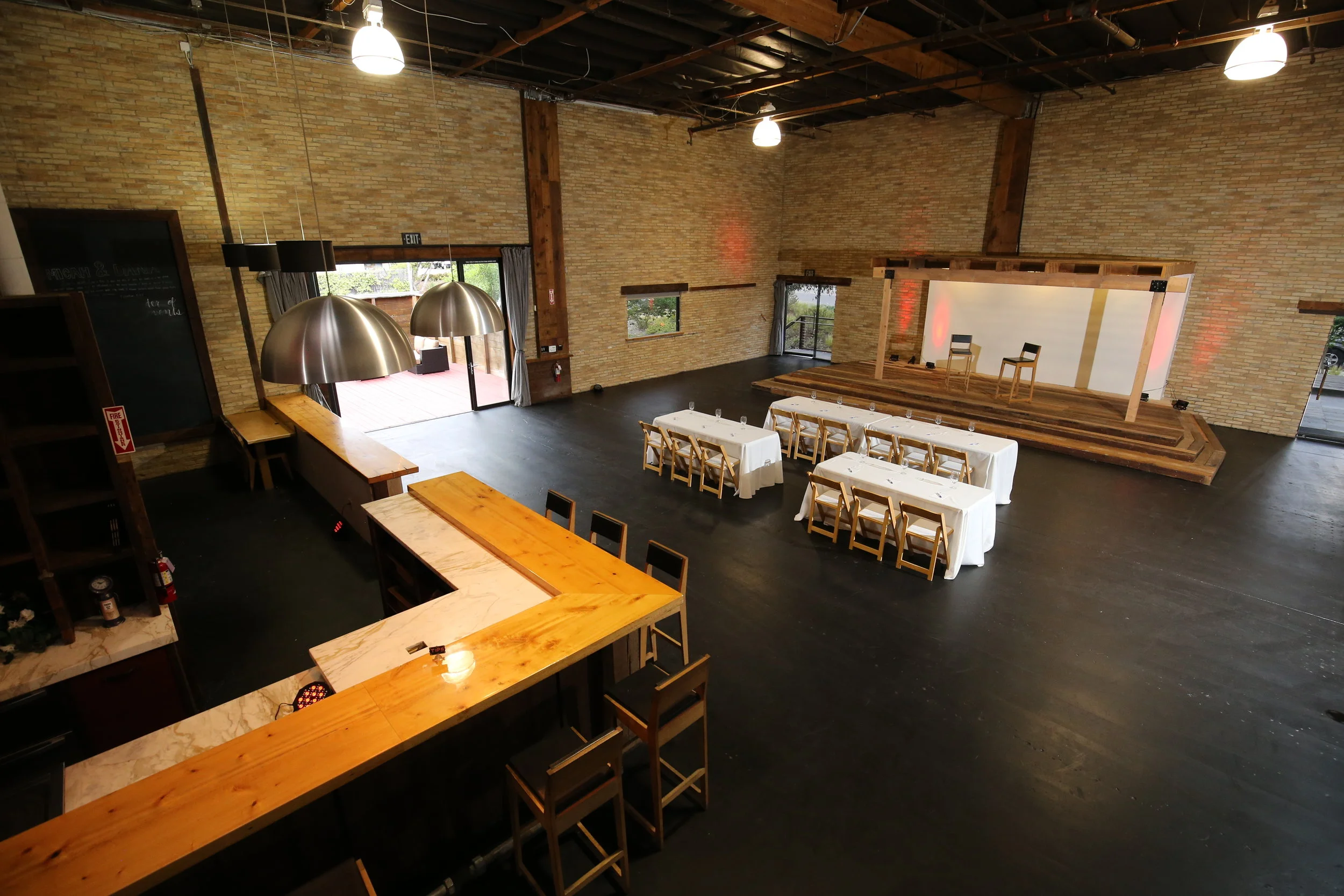 Main Event Space, Stage, & Bar