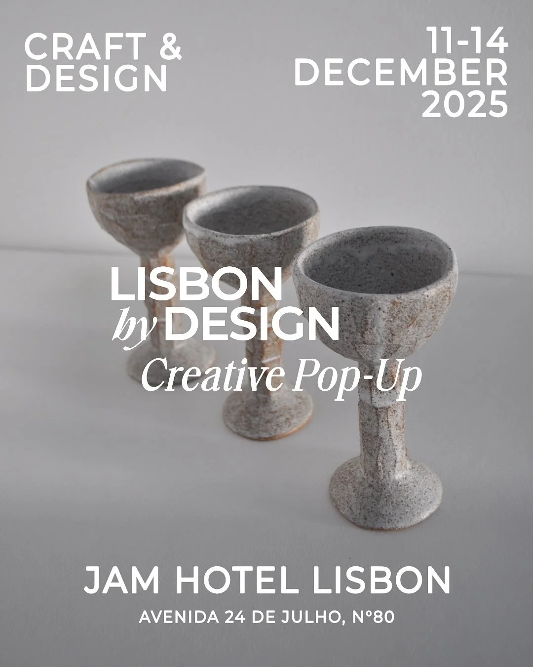 Next week I&rsquo;ll be joining the @lisbonbydesign Pop-Up at @jam_hotels in Santos, Lisbon!
I&rsquo;m excited to showcase my work alongside an incredible group of artists from the 11th to the 14th.
Grateful to be part of such a beautifully curated e