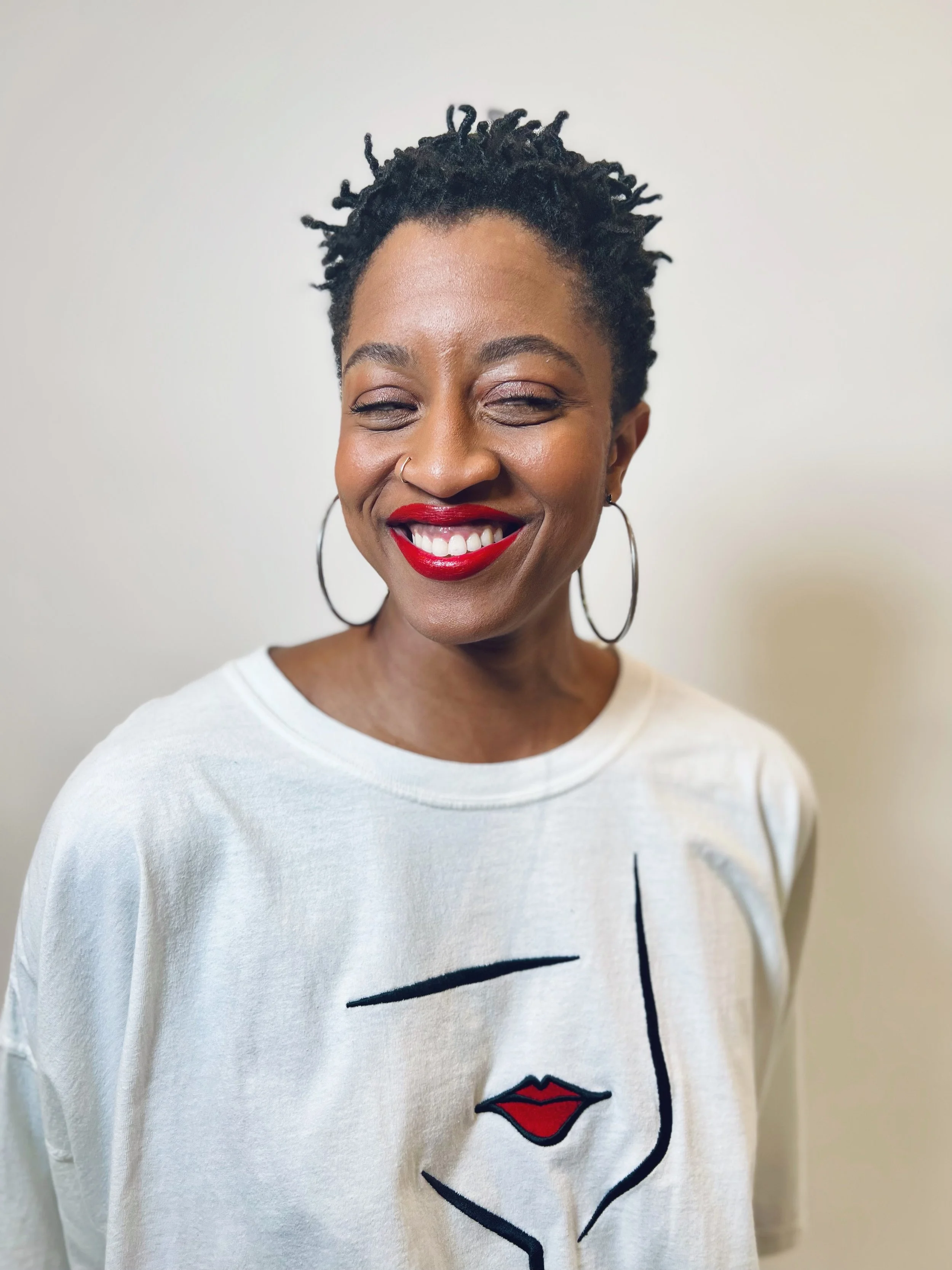 Cropped Embroidered Genesis Portrait Tee