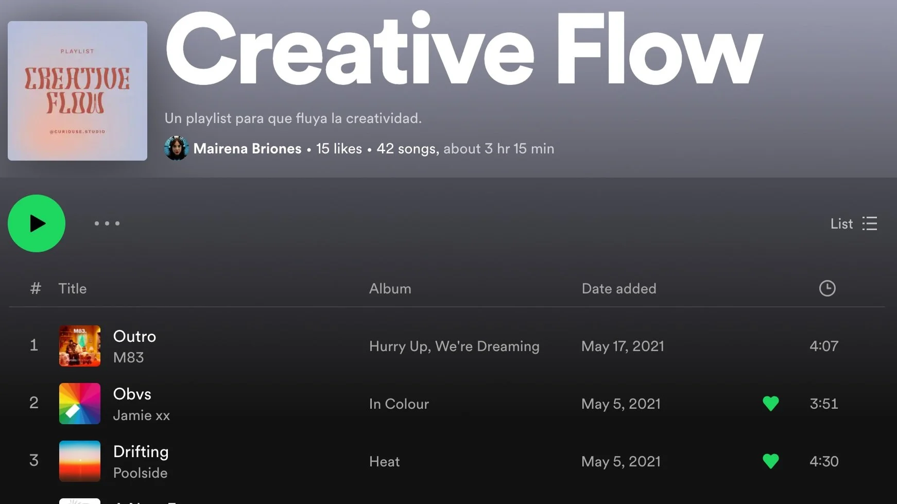 Creative Flow Playlist