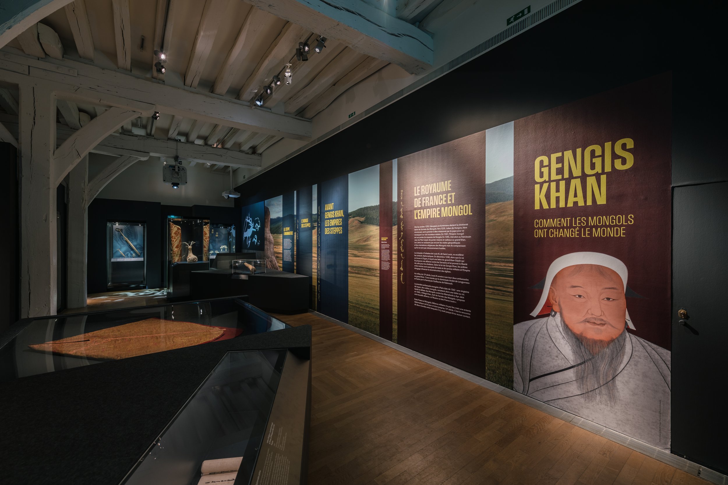  Exposition "Gengis Khan. Comment les Mongols ont changé le monde" Château des ducs de Bretagne. 14 octobre 2023 - 5 mai 2024 © DAVID GALLARD / LVAN 