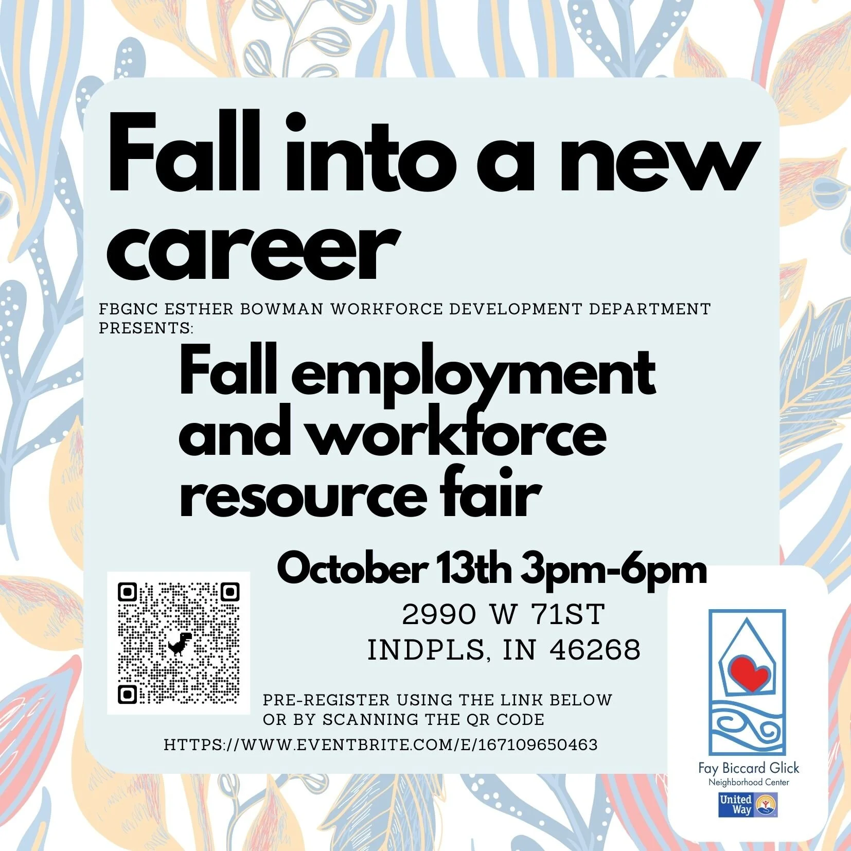 Fall Employment and Workforce Resource Event — Fay Biccard Glick