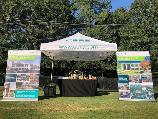 Come see us today at the 17th Hole of the YCR Golf Tournament! 
#districtatchamblee #golftournament