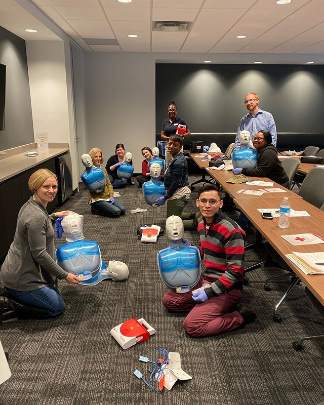 Thank you, Margruerite for hosting a CPR Certification Class here @ The District! #cprcertified #redcross #districtatchamblee #workperks