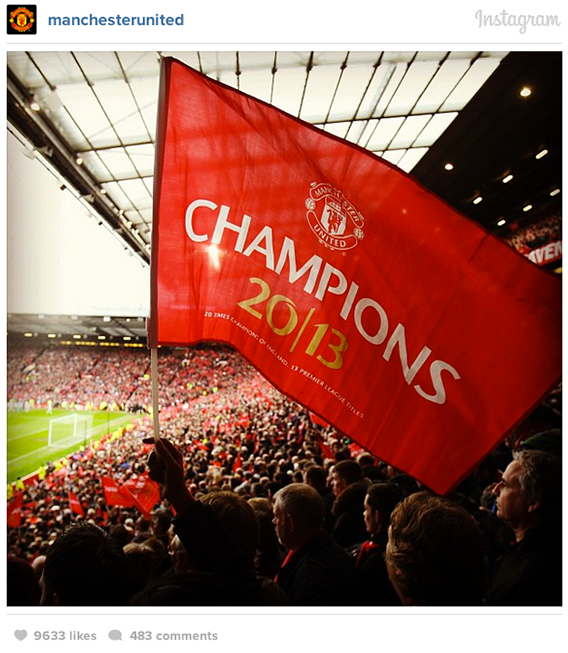Manchester United's First Post on Instagram