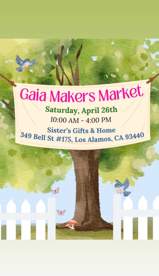 Santa RIta Hills Lavender Farm, located minutes away from the Buellton and Solvang area in Santa Barbara County California, will be at the Gaia Maker's Market in Los Alamos