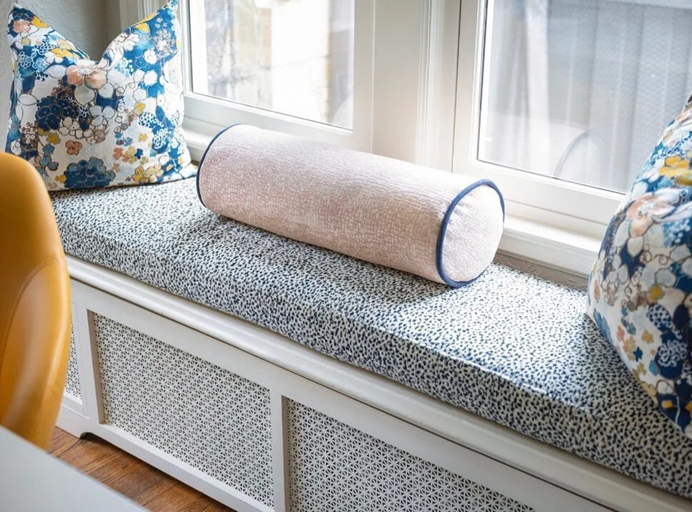 When abstract floral, embossed velvet and stylized animal print make for a cozy, sun-filled spot.

Photography - @homecomingphotography 
 

#rlhtudorrefresh #dreamycolorpalette #officemakeover #windowseat #rlhstudio #MNdesigner #lovewhereyousit #pill