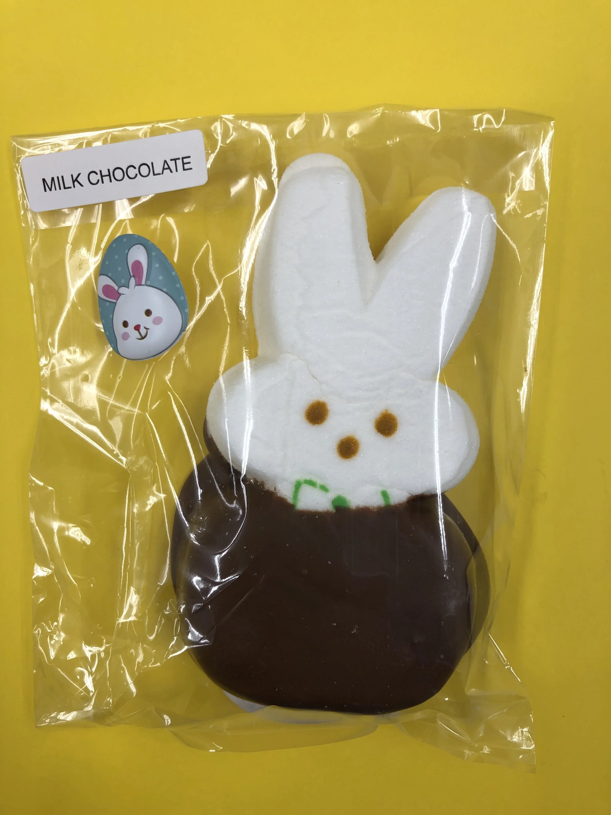 JUMBO (around 5 inches tall) Milk Chocolate-Dipped Bunny Marshmallow Peep