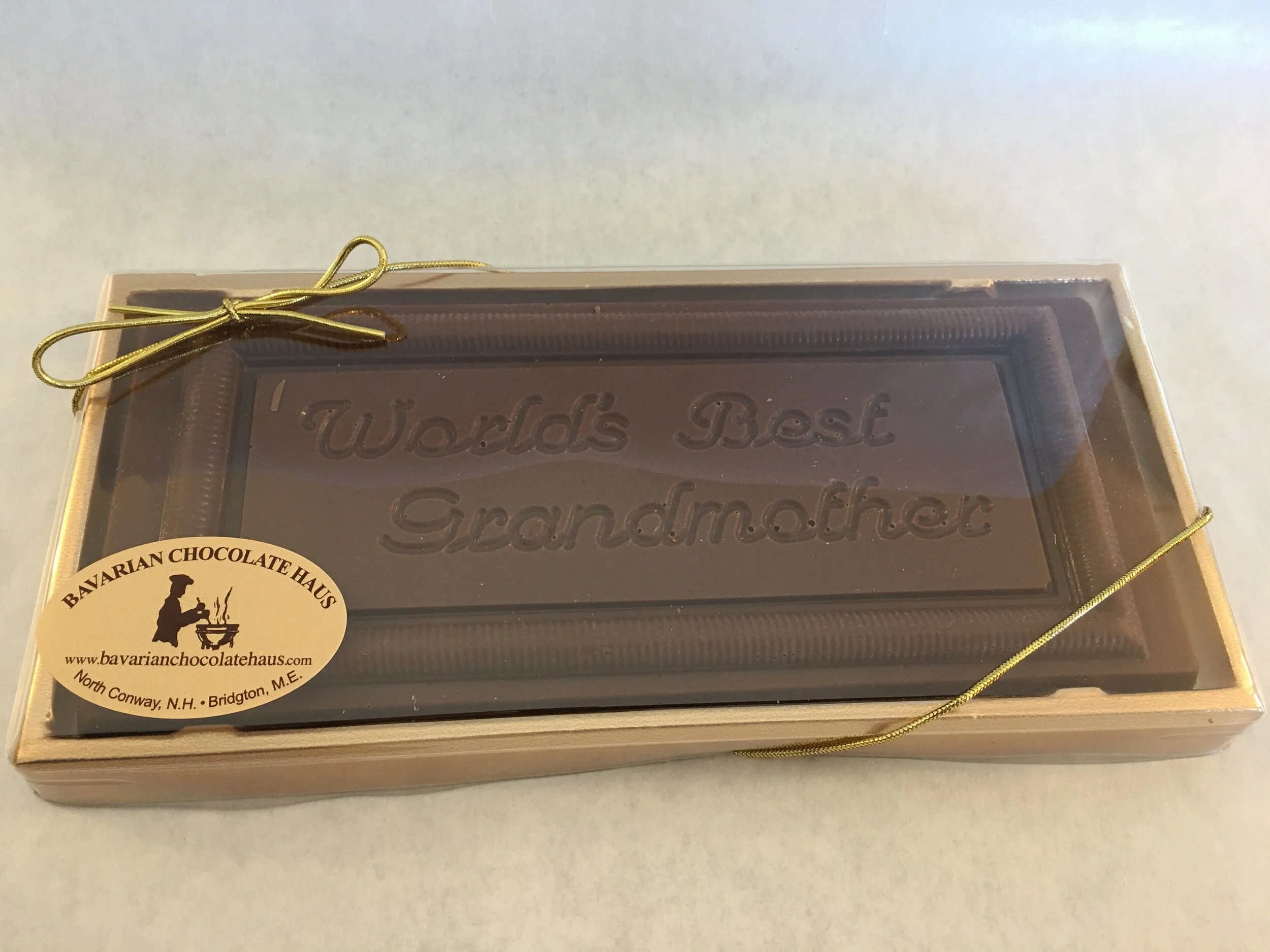 World's Best Grandmother Milk Chocolate Card