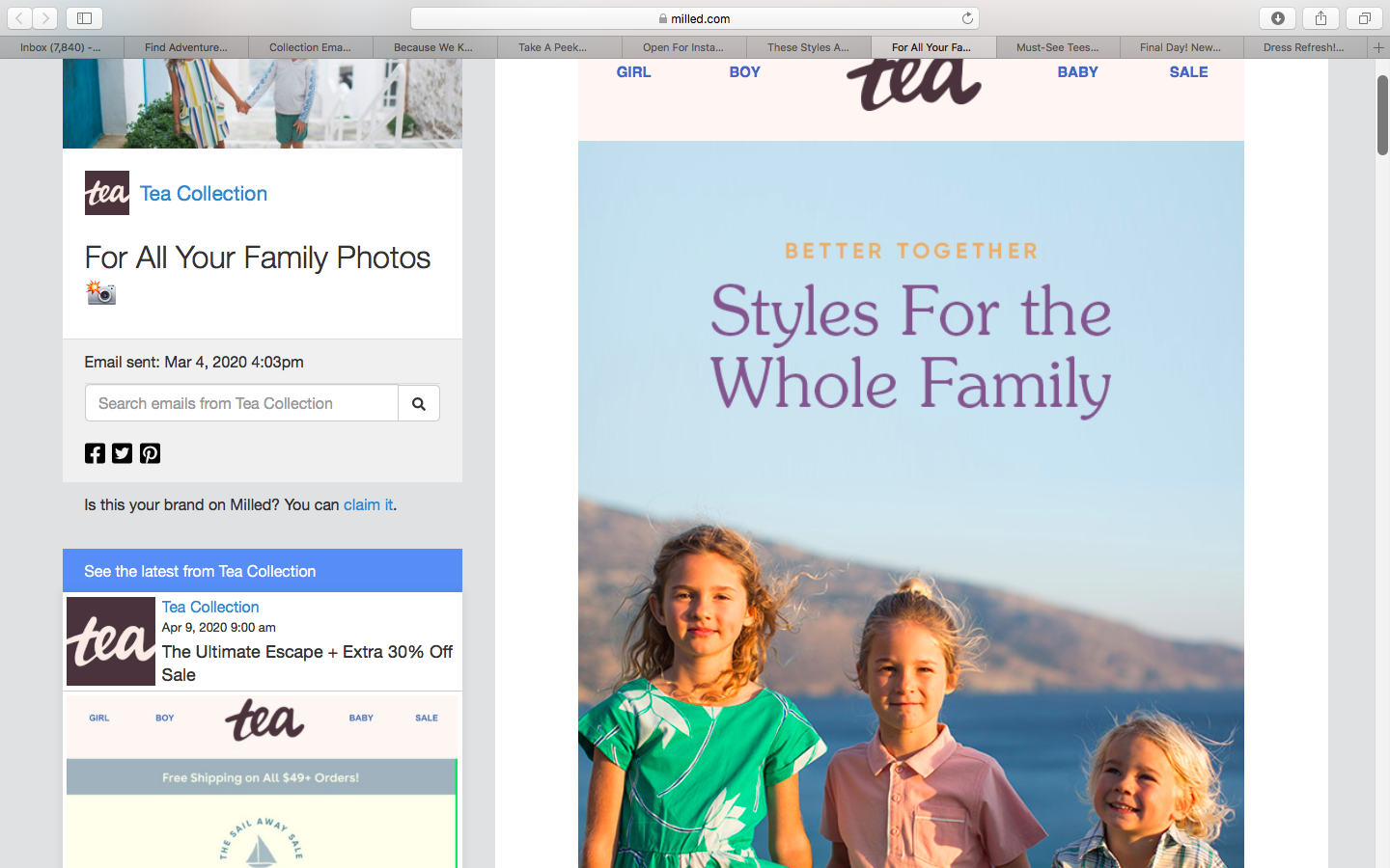 Email Sample: Family Dressing