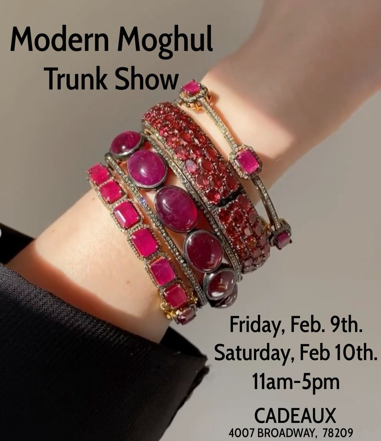 Happening This Weekend!!! Friday Feb. 9th &amp; Saturday Feb. 10th&hellip; 11-5! Join us as we welcome @shopmodernmoghul and the new collection for spring 2024! Stop for a sip and  shop the new collection! 
.
.
#vday #valentines #shoplocal #justshop 