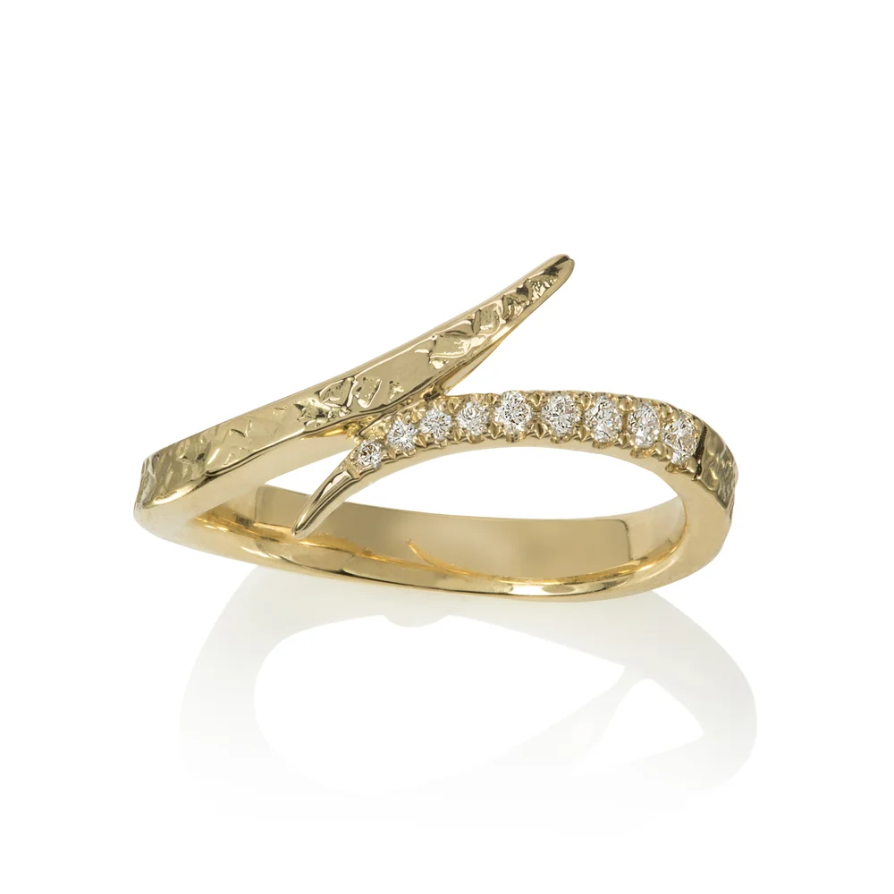 Yellow gold and diamond ring — Will Odell Designs - Main Image