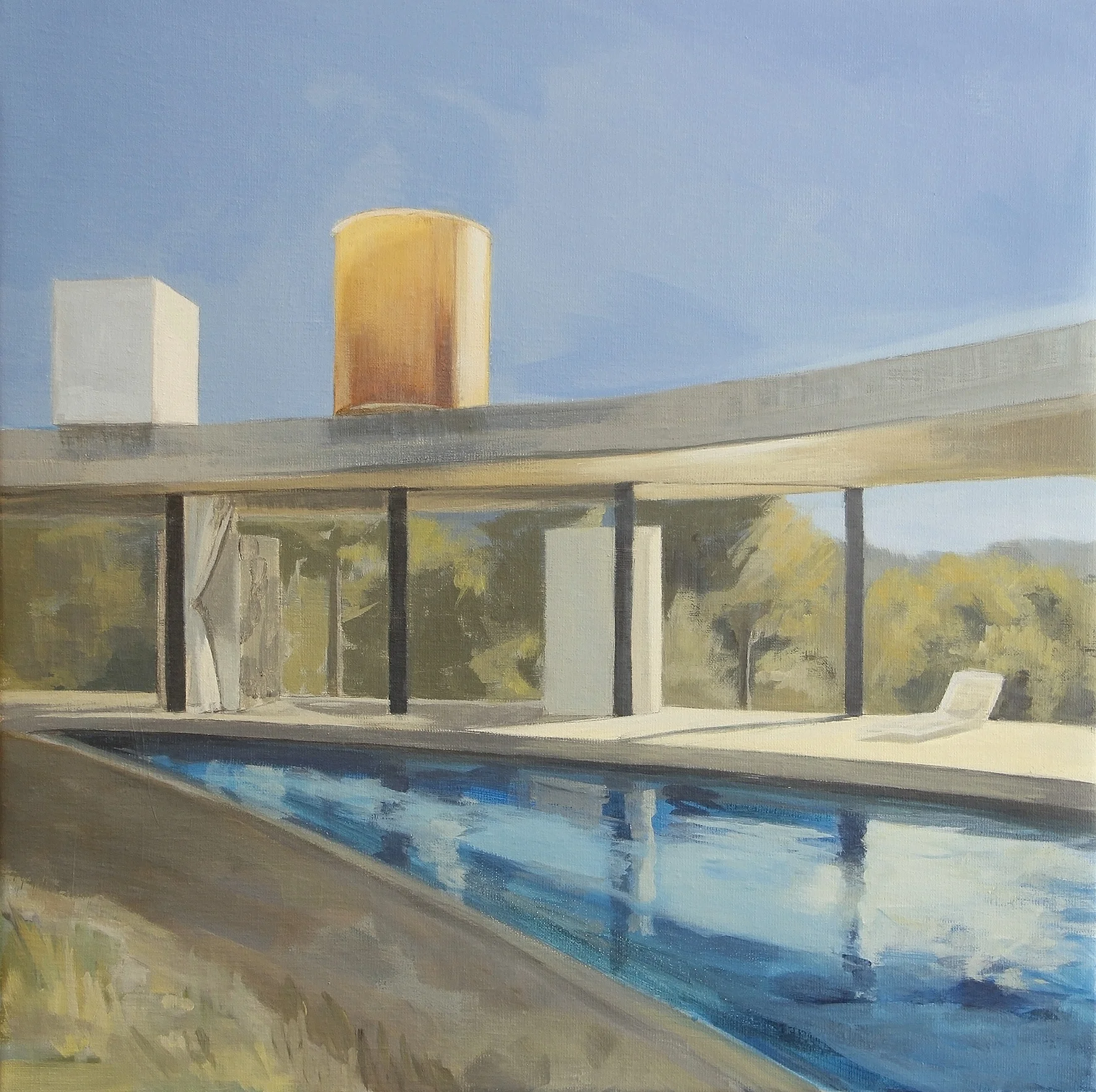 THE HOUSE WITH ORANGE 50X50