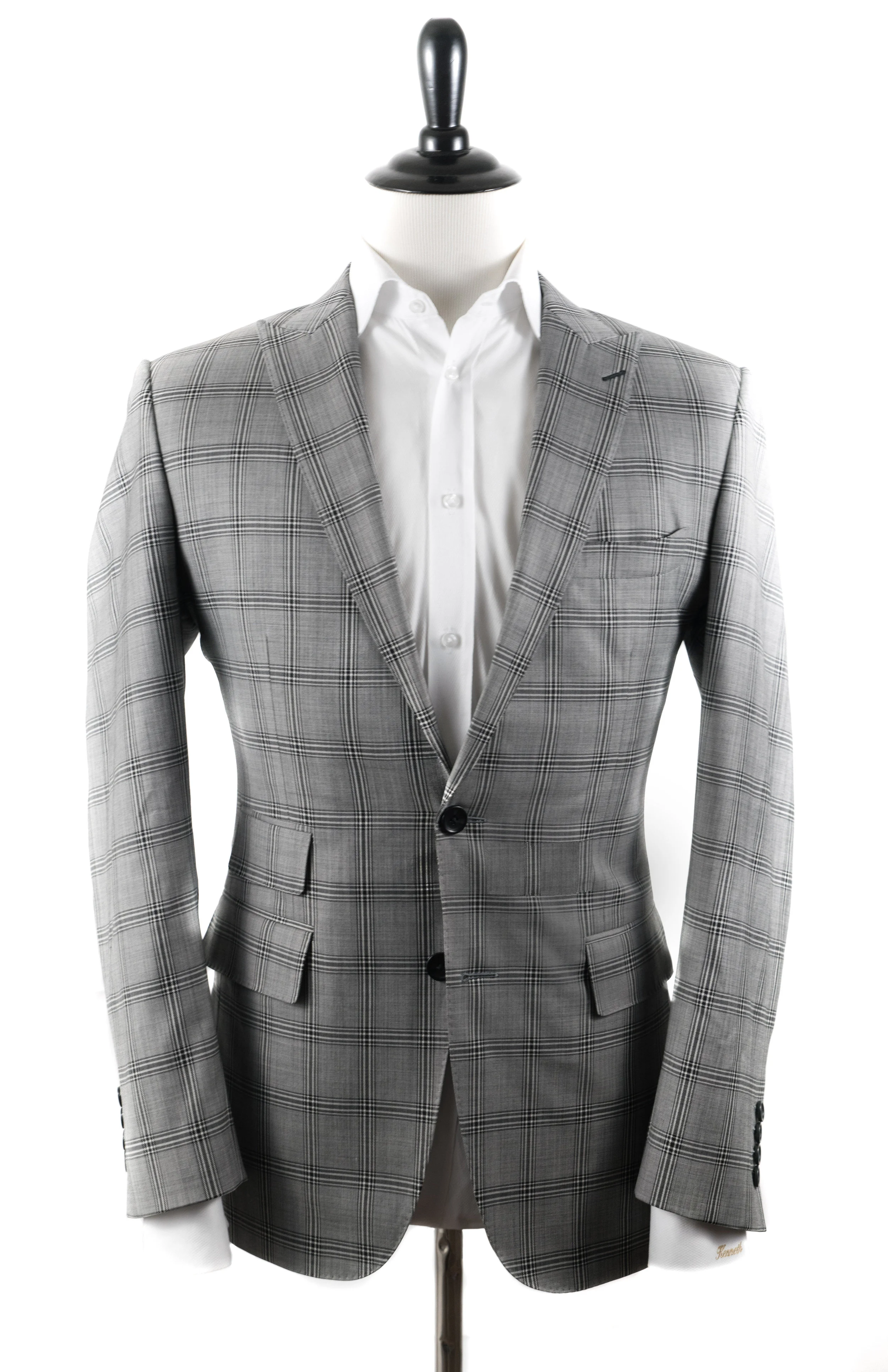PREMIUM LIGHT GREY LARGE PLAID