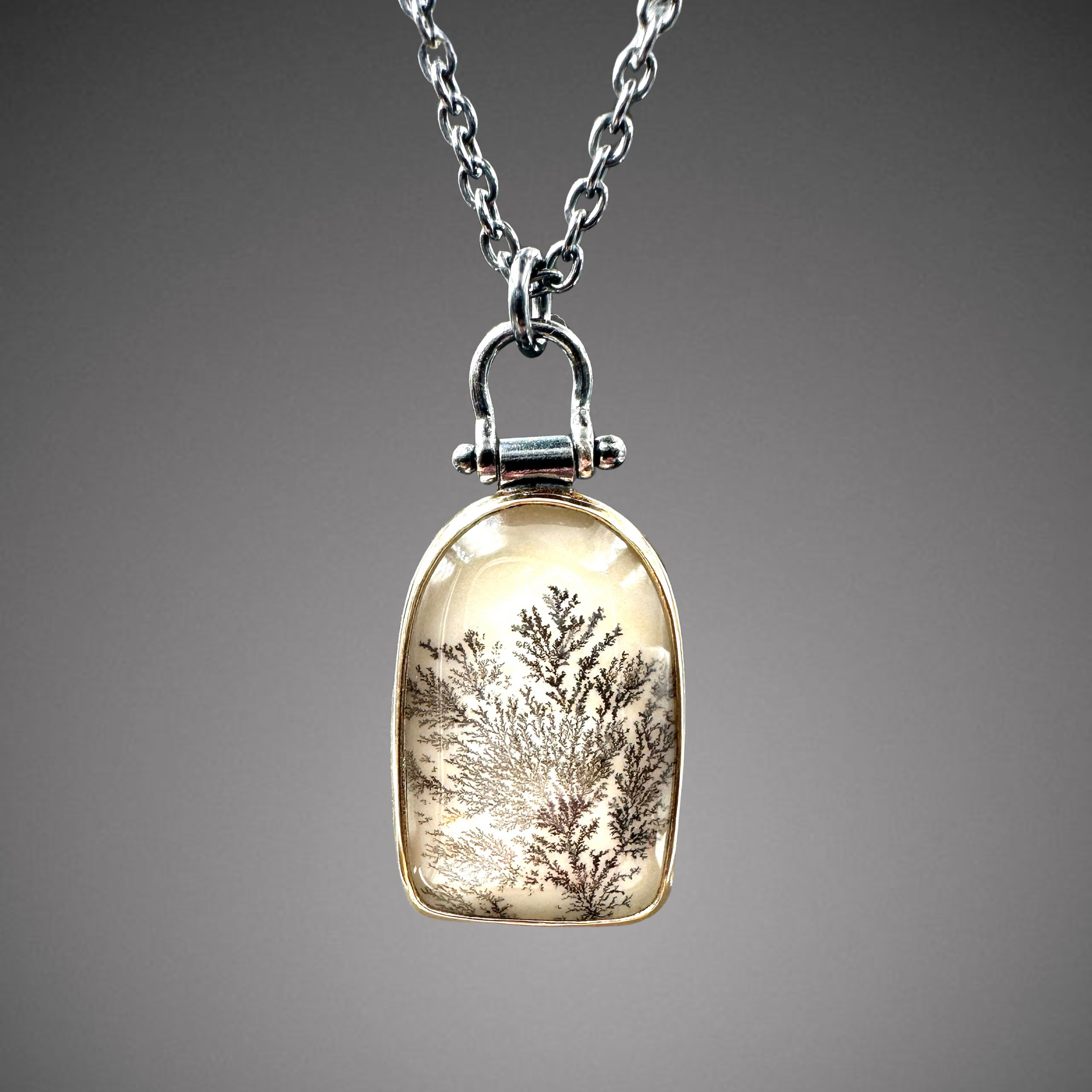 Dendritic Agate Arch Pendant