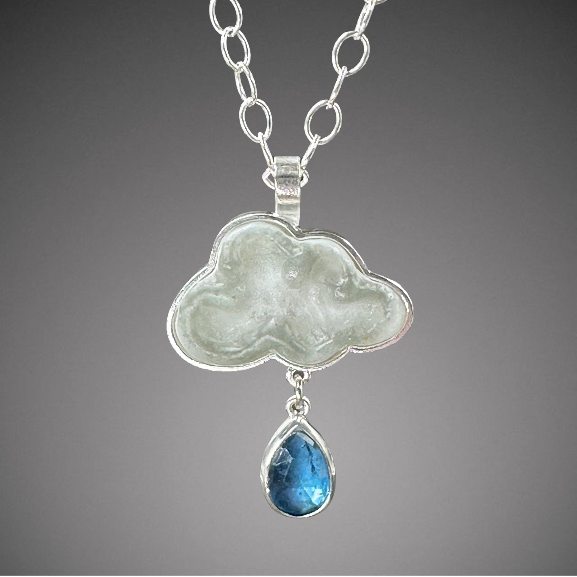 Cast Glass Cloud Pendant