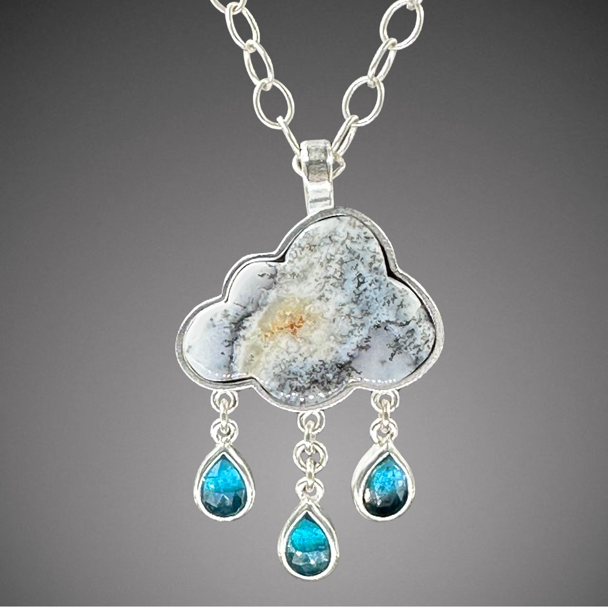 Dendritic Opal Cloud Pendant