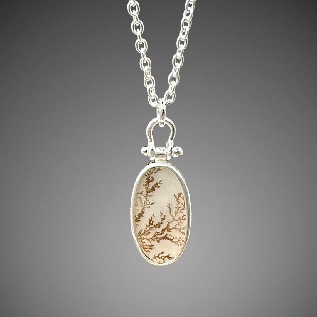 Dendritic Agate Pendant