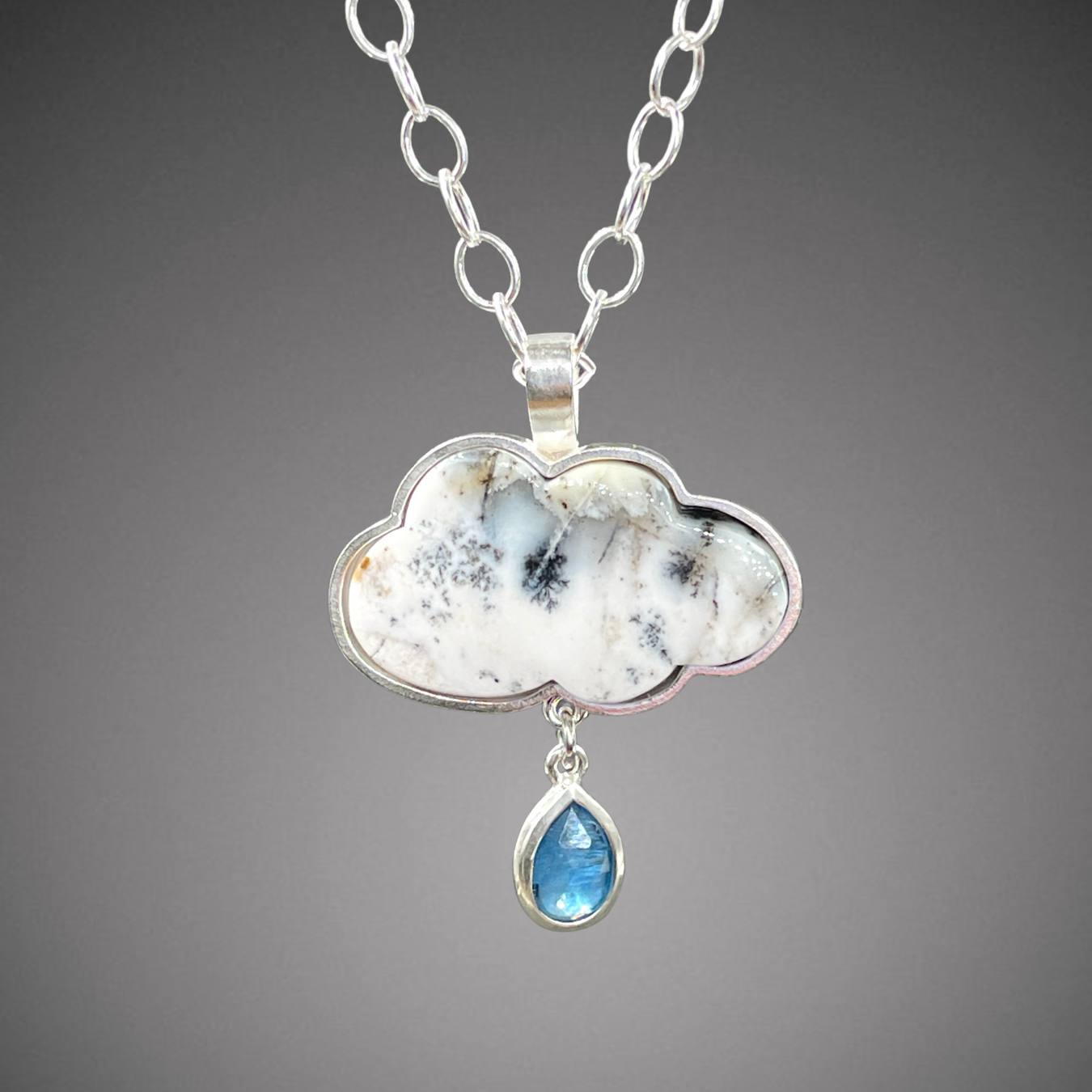 Dendritic Opal Cloud Pendant