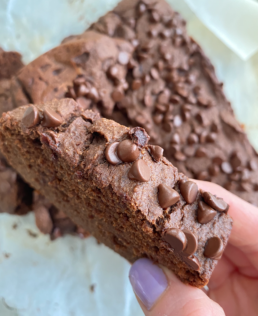 GF DF Chocolate Banana Bread