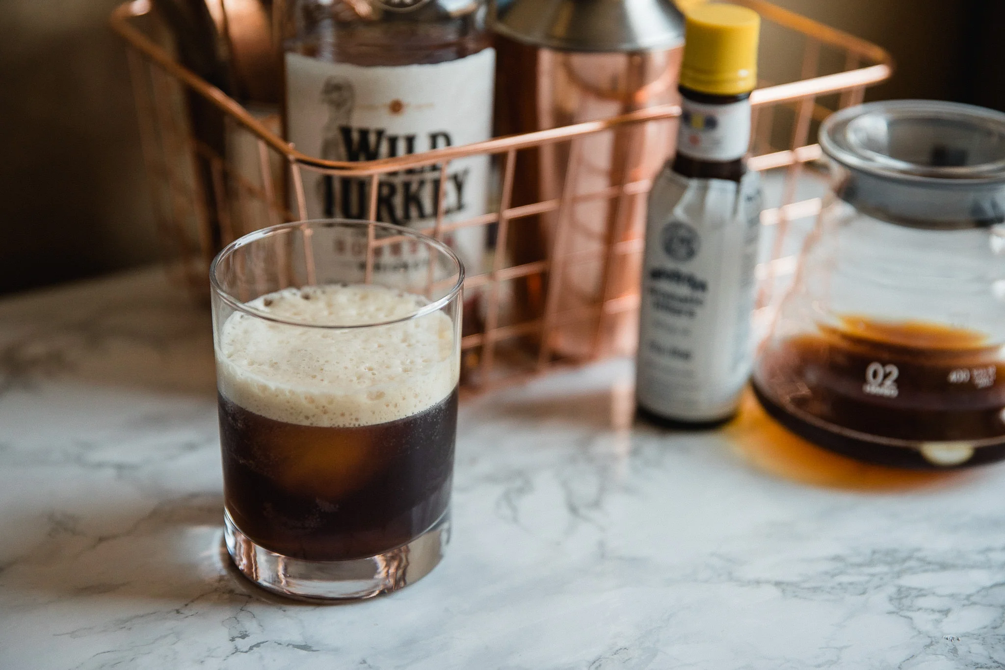 Flash Brewed Coffee Whiskey Cocktail