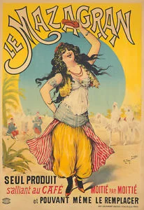 le mazagran vintage cold brew coffee poster algiers