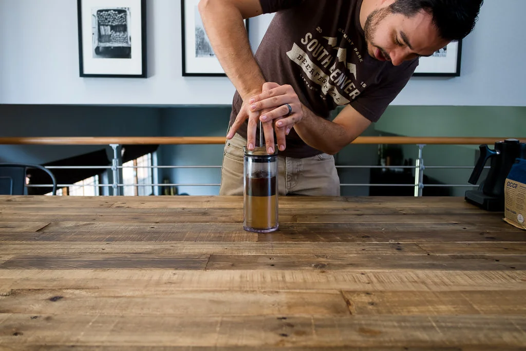 Brewing coffee with the American Press