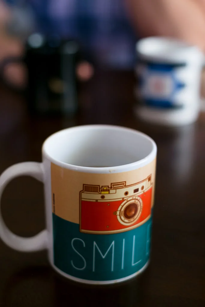 Sharing coffee with friends