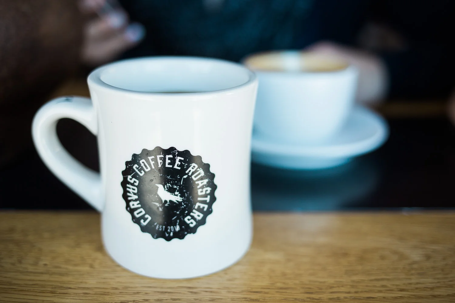 Corvus Coffee Diner Style mug