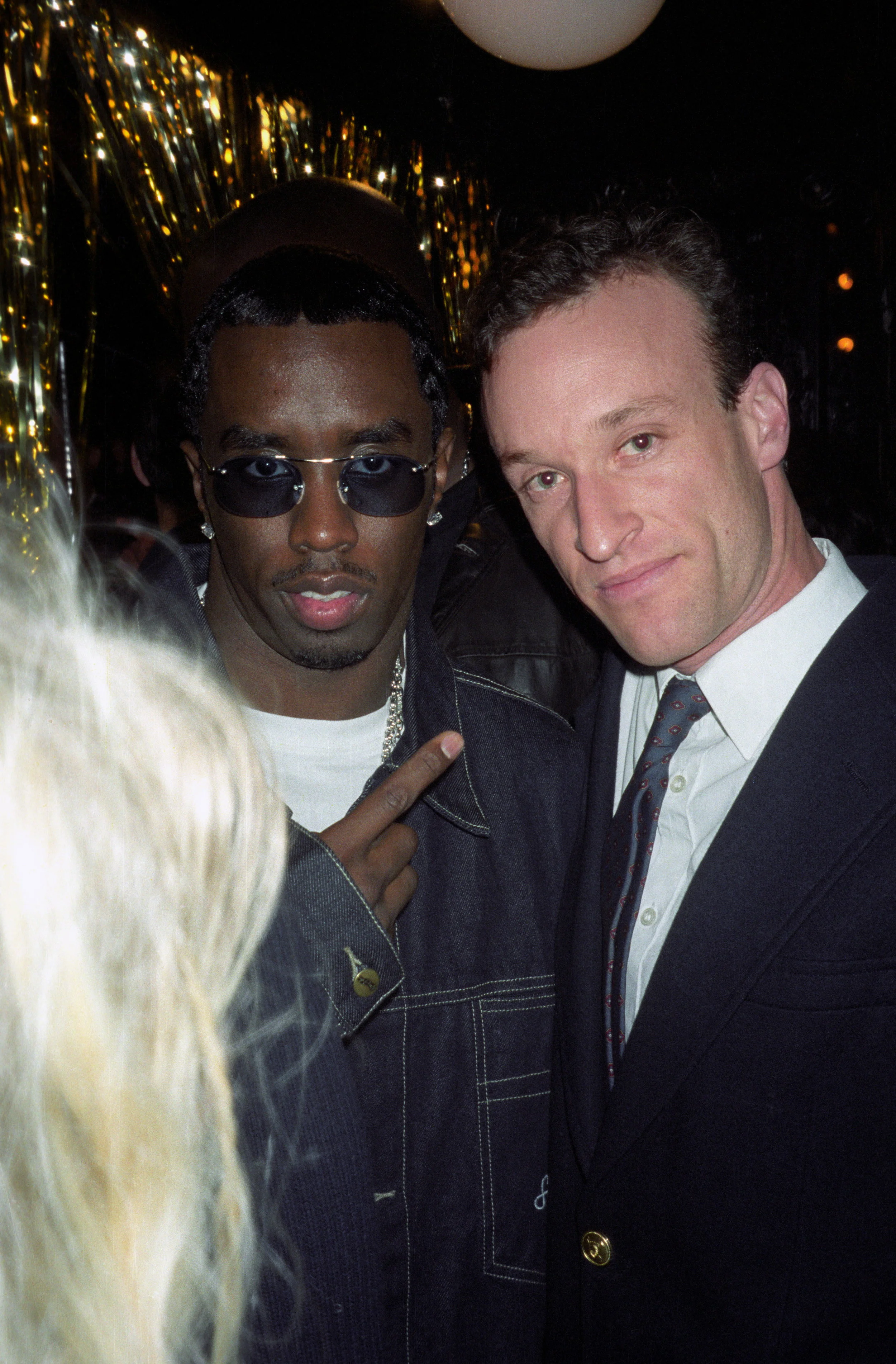 Alex with Puff Daddy #1, October 28, 1999 Interview Magazine's 30th anniversary party, Kit Kat Club