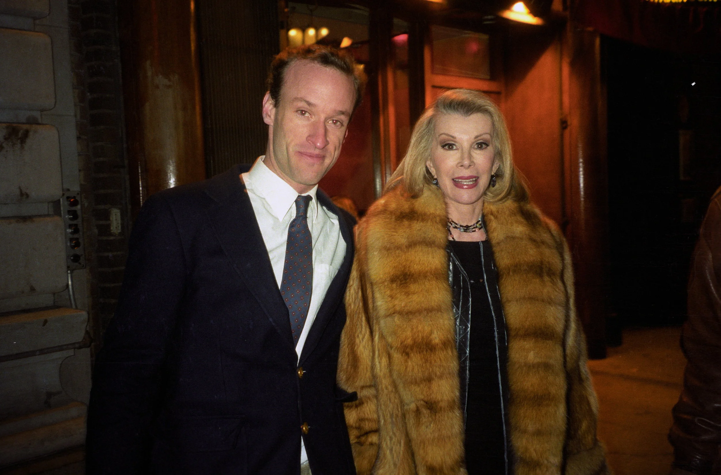 Alex with Joan Rivers, November 15, 1999 "Seconding The First " benefit, Laura Belle