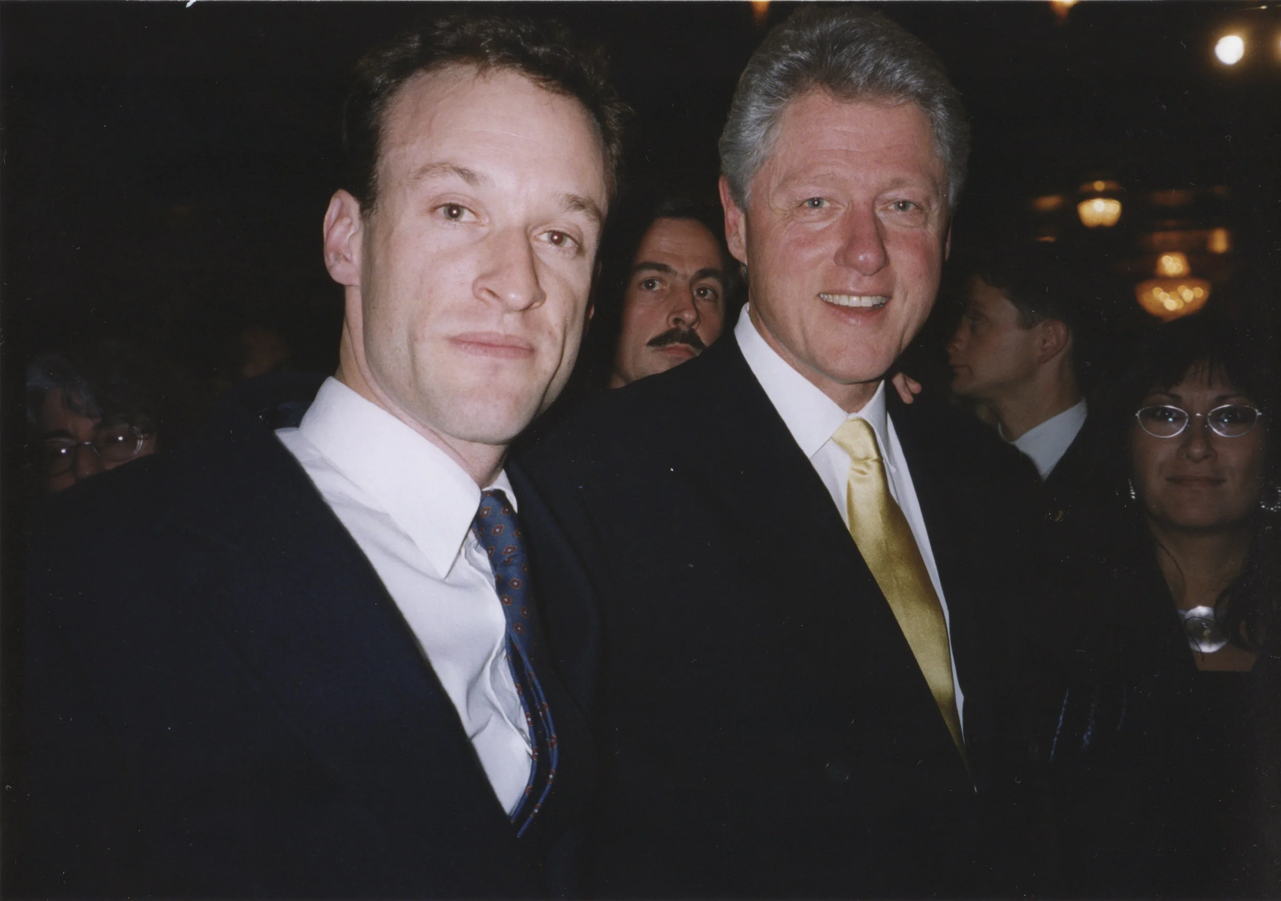 Alex with Bill Clinton, October 25, 1999 Hillary's Birthday Party, Ford Center