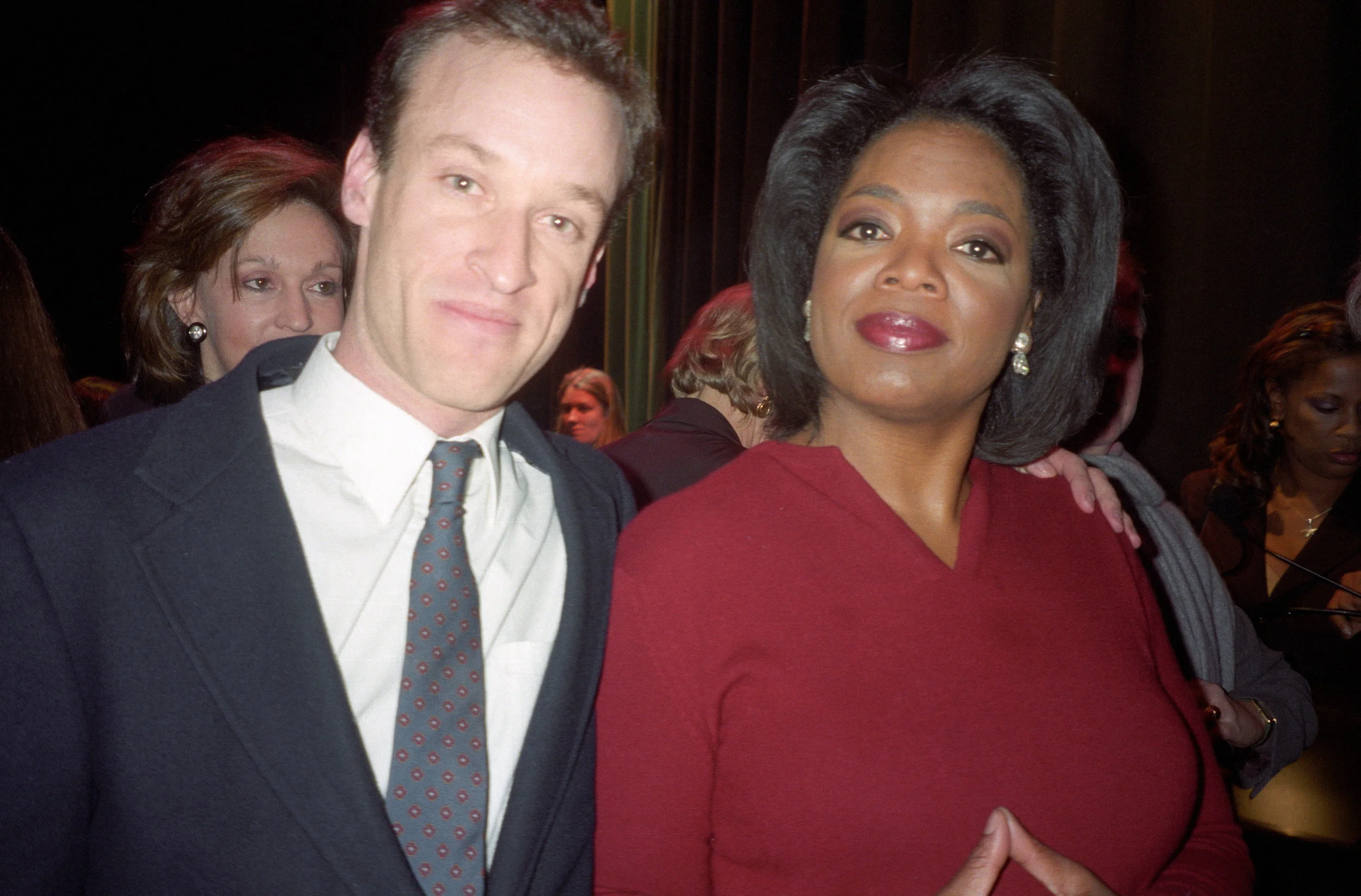 Alex with Operah Winfry November 18, 1999 Marie Claire "What Women Want" party