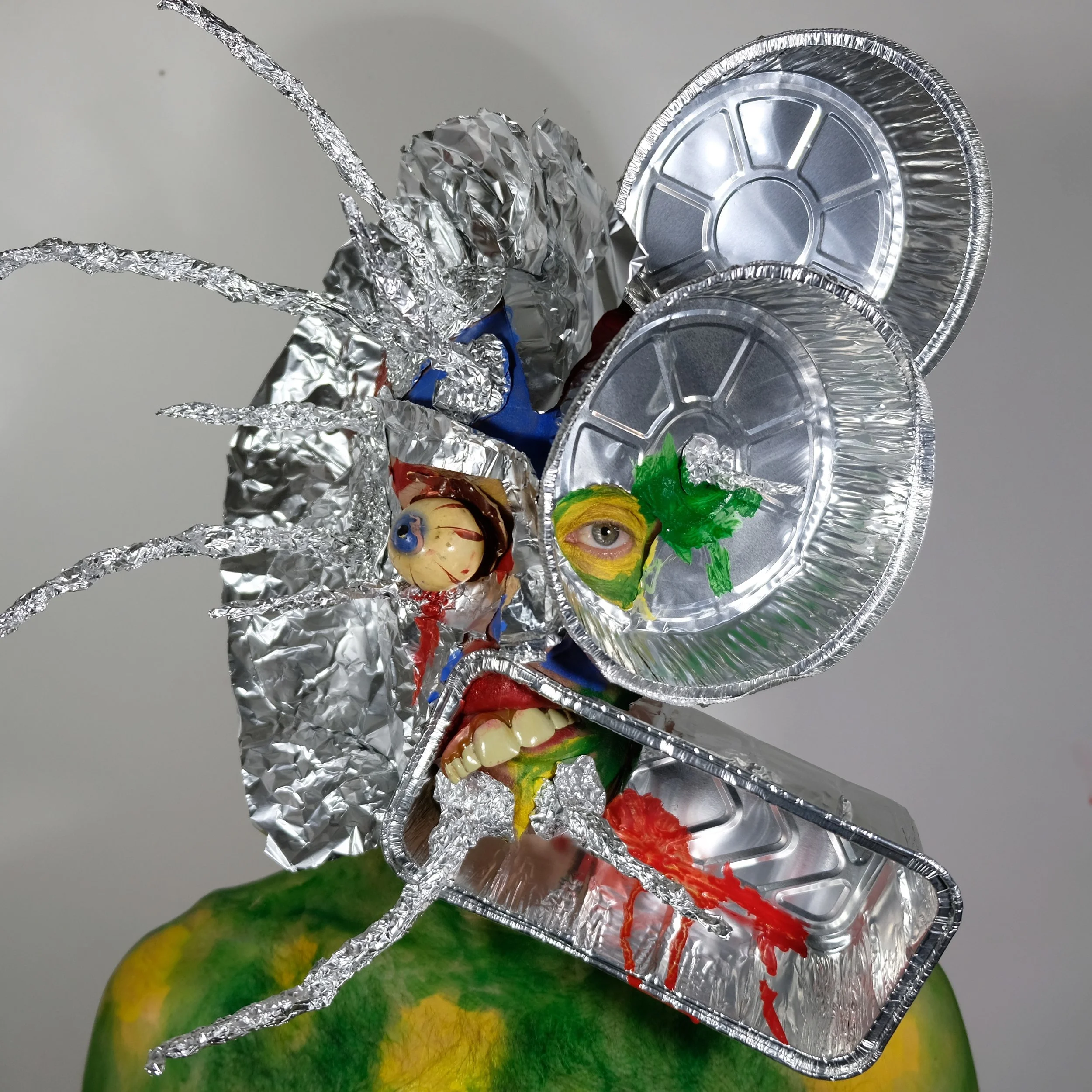 Chameleon From Inner-Space, Resemblage, 2018 16"x16" ed of 5