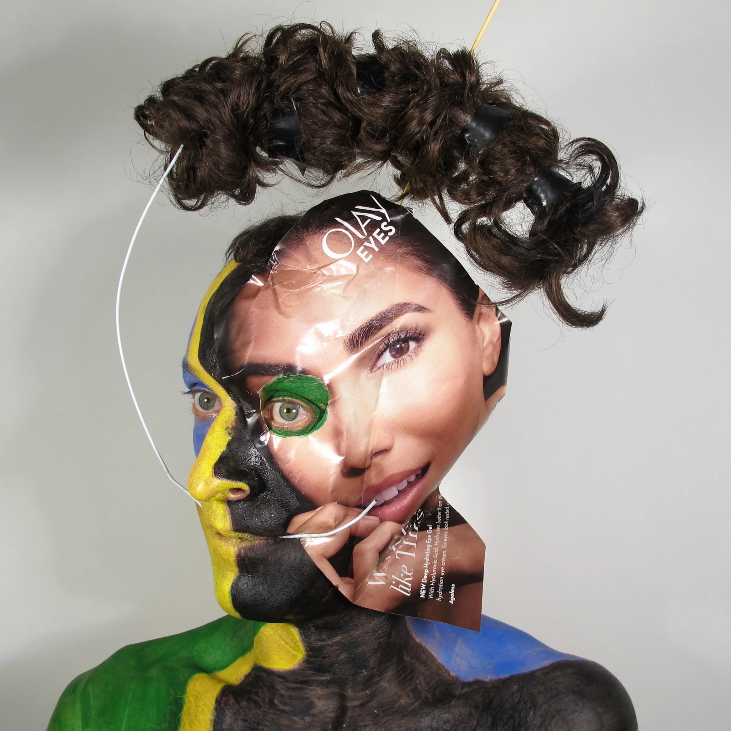 Wigging Out,  Resemblage, 2017 16"x16" ed of 5