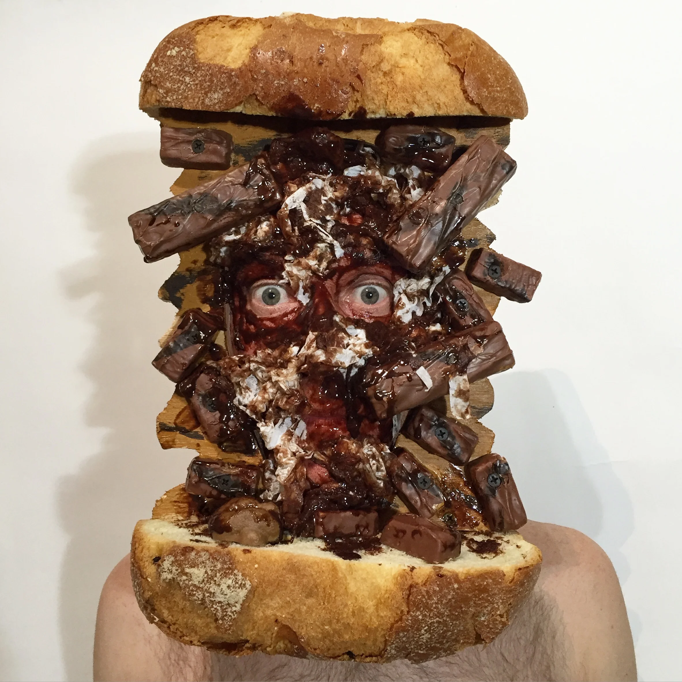 Shit Sandwich, Resemblage, 2016 16"x16" ed of 5