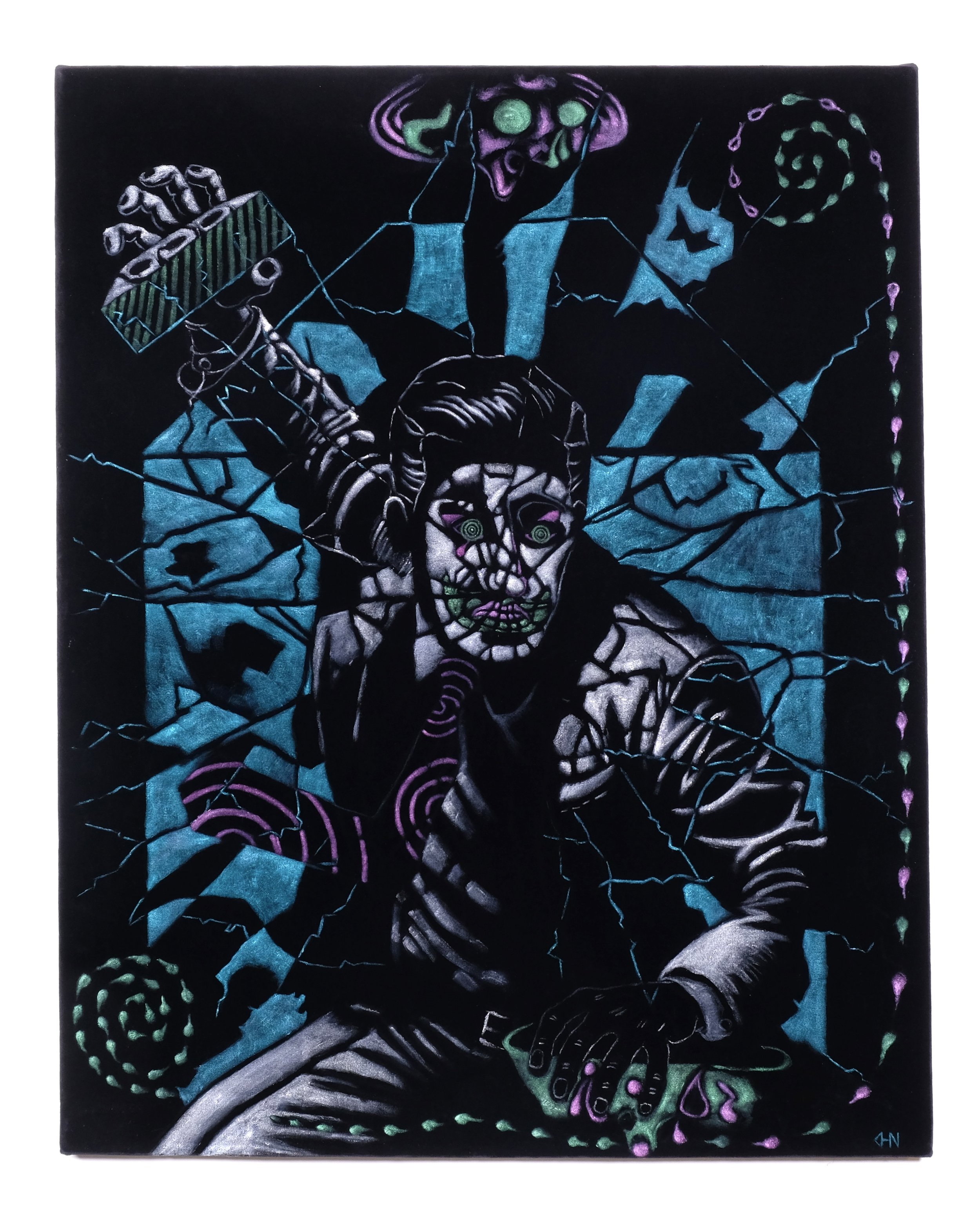 Brick By Brick/ Shattered 30"x24" 