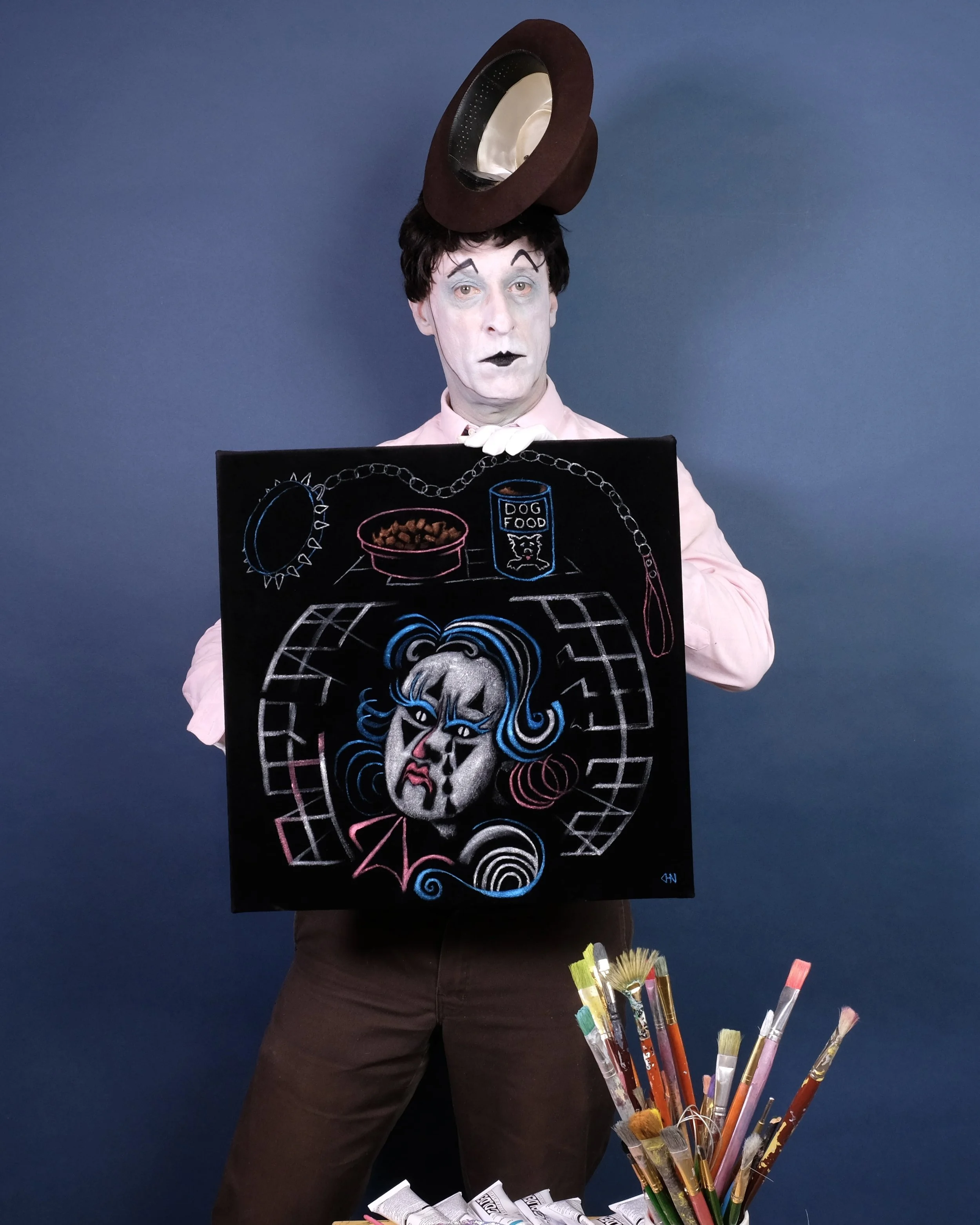 PaintoMime with his painting