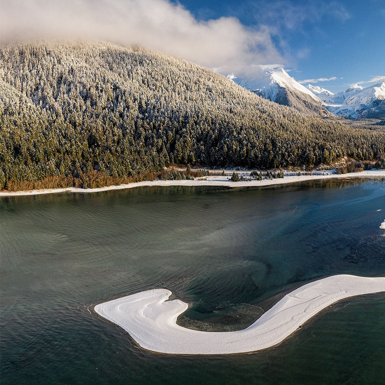 Boy, today was a beaut. Cold temps, and the sun out, perfect weather for a drive out the road! *swipe to see full pano!*