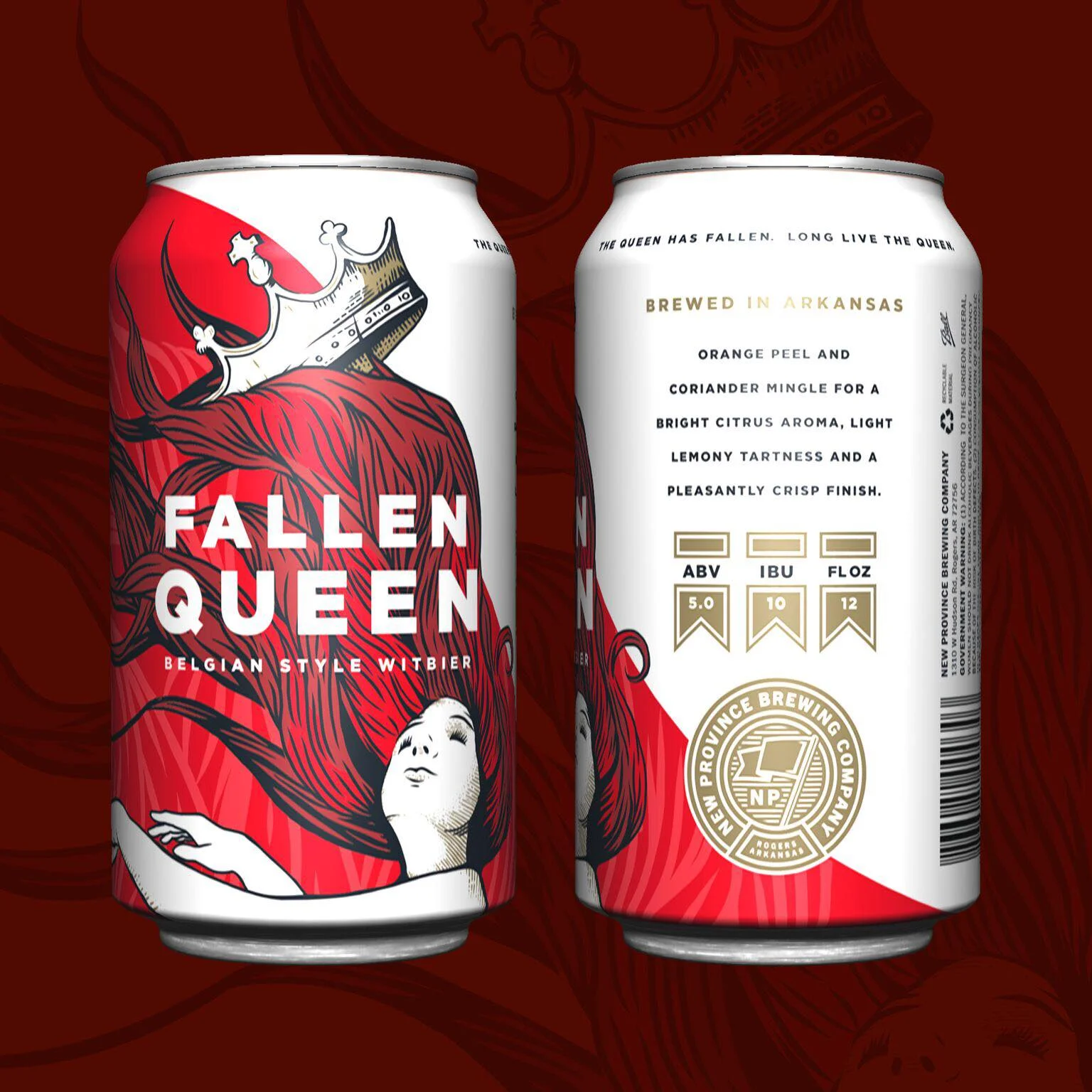 The cans for Fallen Queen remind me of the mythical land of Narnia. Photo courtesy New Province Brewing Co. 
