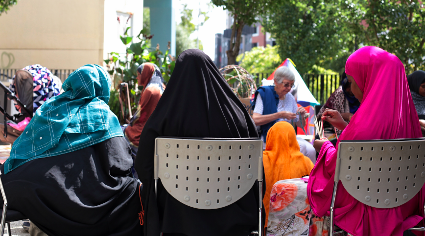 Women of diverse cultural background have connected leading to English classes being offered at the local aged care center to Somali women. Photo:  Creative Gaze