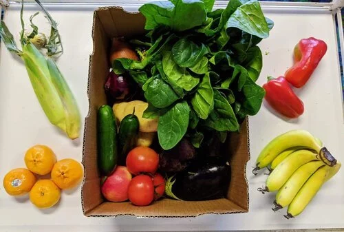 Contents of a customer box order placed through Open Food Network