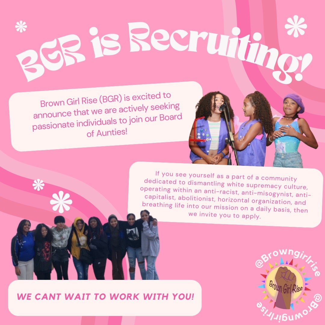 BGR is looking for community members to join our sisterhood of Fierce Love as an Auntie Board Member. Our Auntie&rsquo;s Board is unique in that it&rsquo;s a working board made of motivated parents, caregivers, and volunteers who are actively contrib