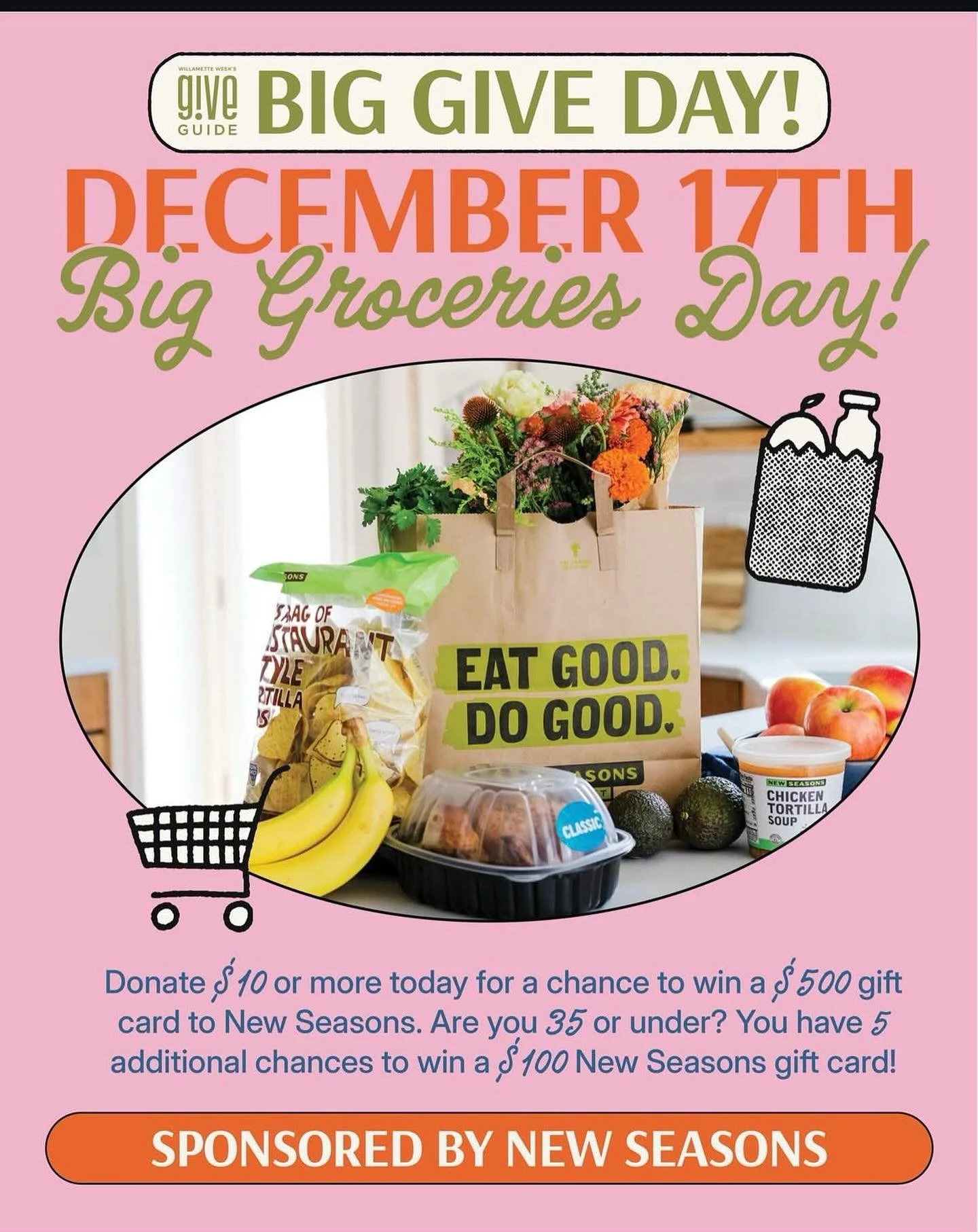 Donate today and support Brown Girl Rise! Who wants free groceries? That&rsquo;s right, literally everyone. Donate $10 or more today for a chance to win a $500 gift card from our longtime partners and friends at @newseasonsmarket.
Are you 35 or under