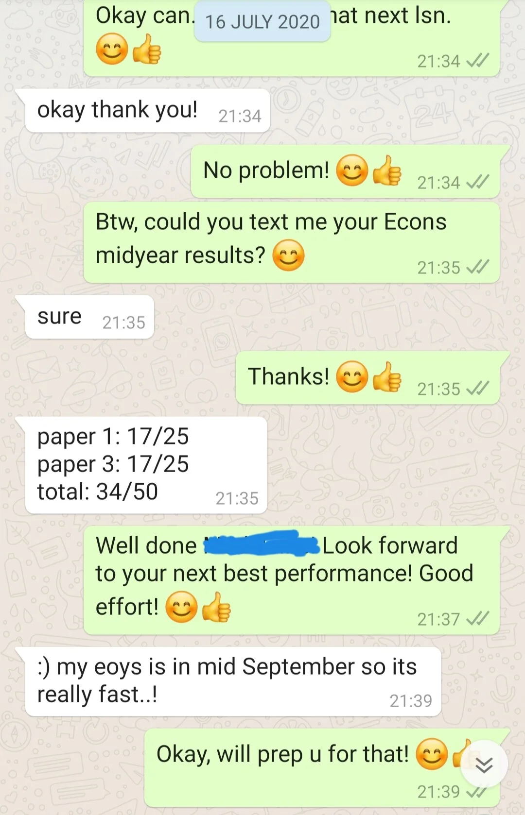 Whatsapp Testimonial